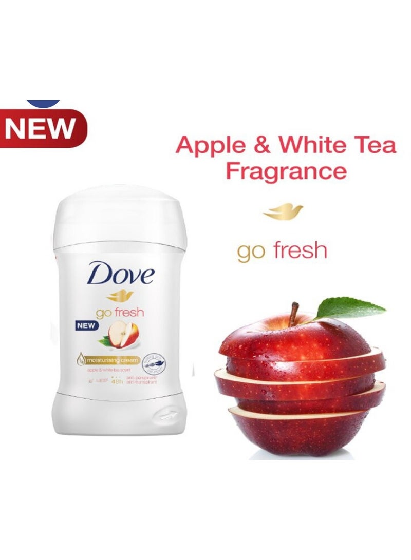 Dove Women Anti-Perspirant Deodorant Stick, 40Ml (Apple & White Tea) - Image 2